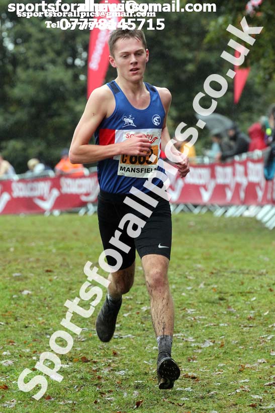 Junior men, National Cross Country Relay Champs., Berry Hill Park, Mansfield.  Photo: David T. Hewitson/Sports for All Pics